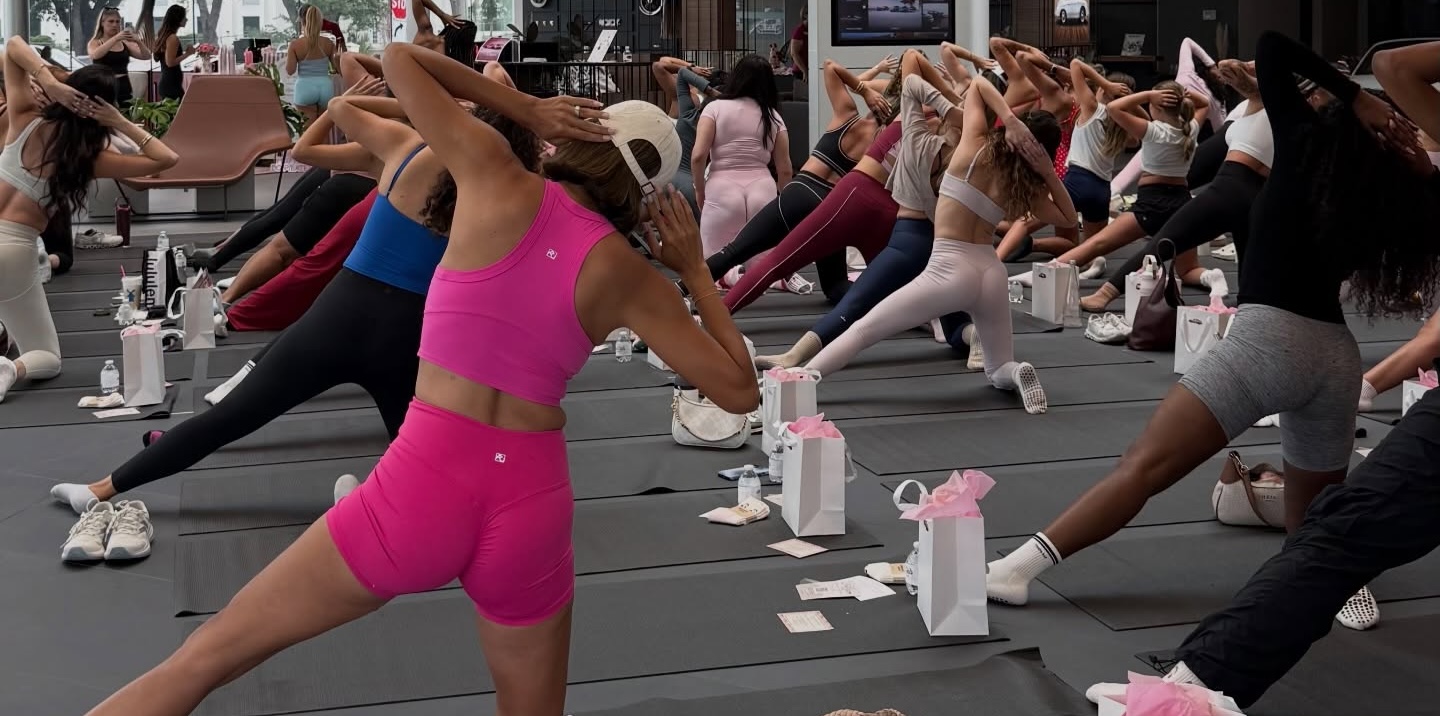 Porsches and Pilates Central Florida women community event